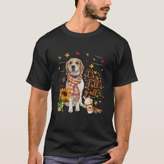 T-shirt C'est l'automne Y Tous les LEMON Chien Thanksgivin (Devant)