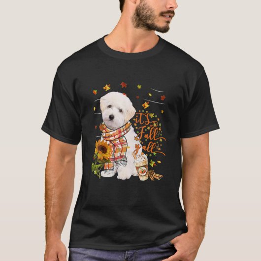 T-shirt C'est l'automne Y Tous les Maltipoos Chien Thanksg (Devant)