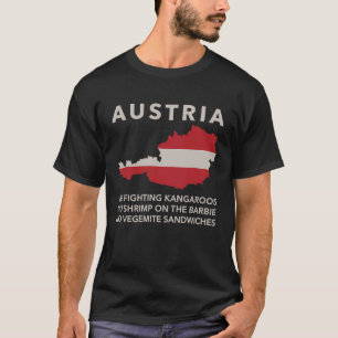 T-shirt C'est l'Autriche Mate Pas l'Australie Pays europée