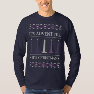 T-shirt C'est l'Avent jusqu'à ce qu'il s'agisse du long-ma