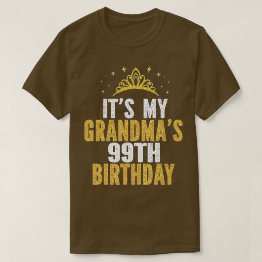 T-shirt C'est le 99e anniversaire des femmes de 99 ans de (Design devant)