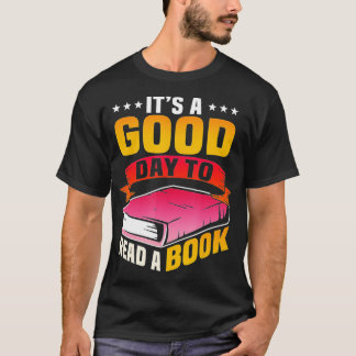 T-shirt C'est le bon jour pour lire un livre (2)