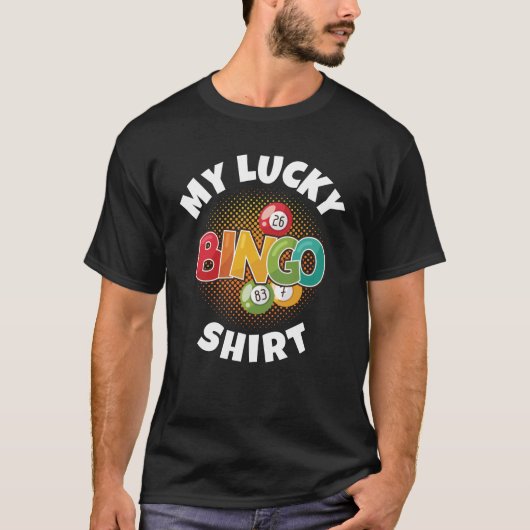 T-shirt C'est le cadeau de ma chemise de bingo (Devant)