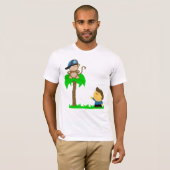 T-shirt C'est le casquette du singe maintenant (Devant entier)