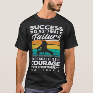 T-shirt C'est Le Courage De Continuer Qui Compte Karate J