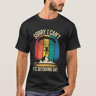 T-shirt C'est le jour du parachutisme Parachutiste drôle S