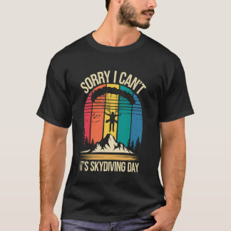 T-shirt C'est le jour du parachutisme Parachutiste drôle S
