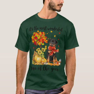T-shirt C'Est Le Plus Merveilleux Automne Rotweiler Pump