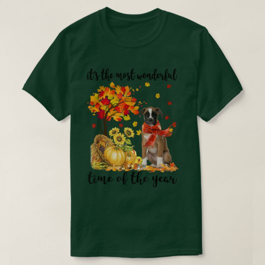 T-shirt C'Est Le Plus Merveilleux Citrouille Automne Boer (Design devant)
