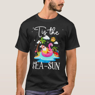 T-shirt C'Est Le Sea Sun Père Noël Chirstmas En Juillet Ét