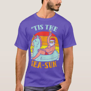 T-shirt C'Est Le Sea Sun Père Noël Unicorn Float Summer Ch