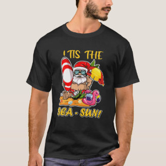 T-shirt C'Est Le Sea Sun Santa Claus Xmax En Juillet Été V