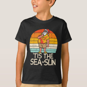 T-shirt C'est le soleil de la mer Santa Sunset Retro Noël