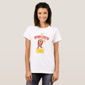 T-shirt C'est le temps du pop-corn drôle (Devant entier)