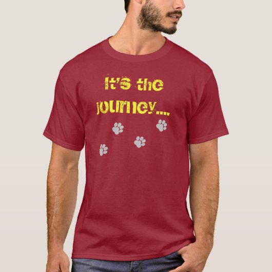 T-shirt C'est le voyage… pas la destination (Devant)