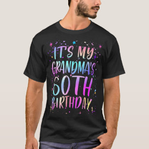 T-shirt C'est les 60 ans de ma grand-mère Coloré Joyeux 60