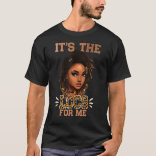 T-shirt C'est les Locs pour moi Leopard Melanin Black Woma