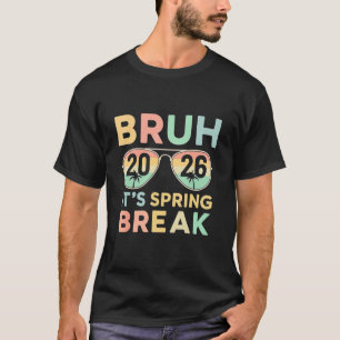 T-shirt C'est les vacances de printemps 2026 Drôle Ado Col