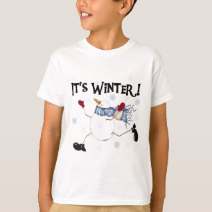 T-shirt C'est les vacances de snowman d'hiver