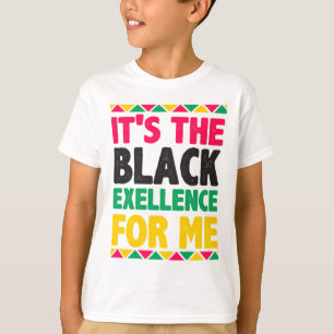 T-shirt C'est l'excellence noire pour moi
