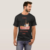 T-SHIRT C'EST L'HEURE DE LA PÊCHE (Devant entier)