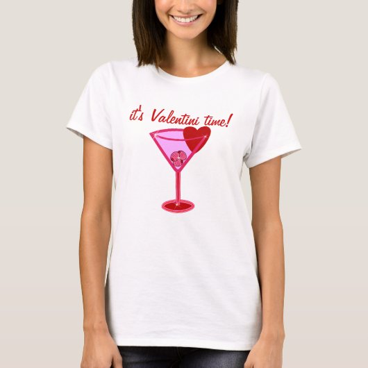 T-shirt c'est l'heure de Valentini ! Chemise Martini Saint (Devant)