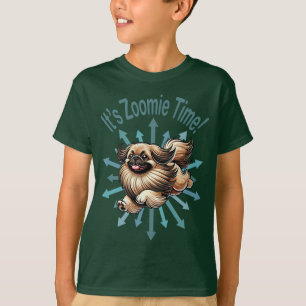 T-shirt C'est l'heure des Zoomies pour les Pékinois