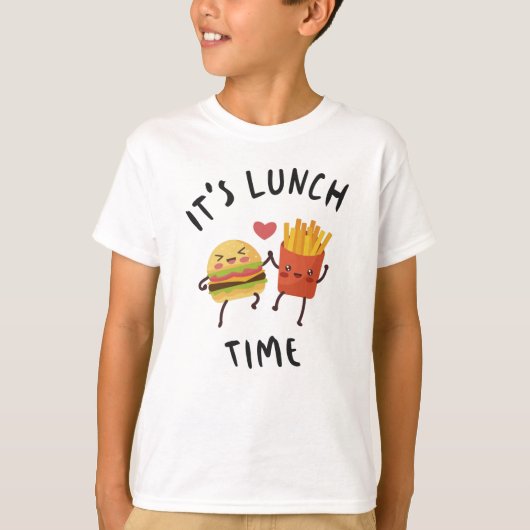 T-shirt C'est l'heure du déjeuner (Devant)