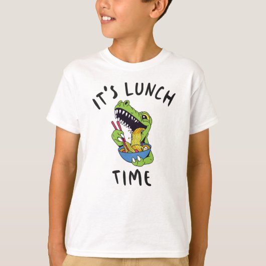 T-shirt C'est l'heure du déjeuner (Devant)