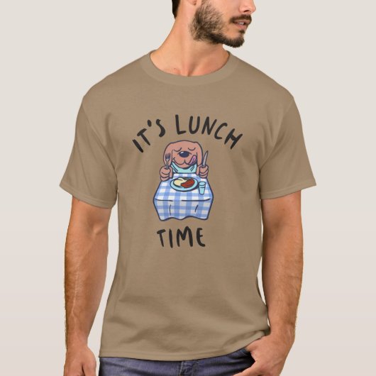 T-shirt C'est l'heure du déjeuner (Devant)