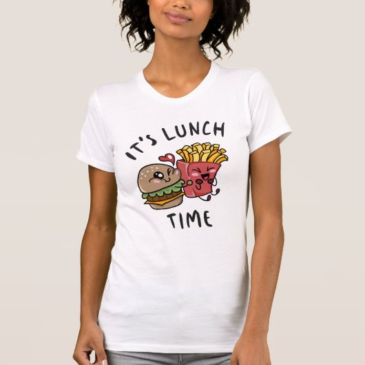 T-shirt C'est l'heure du déjeuner (Devant)