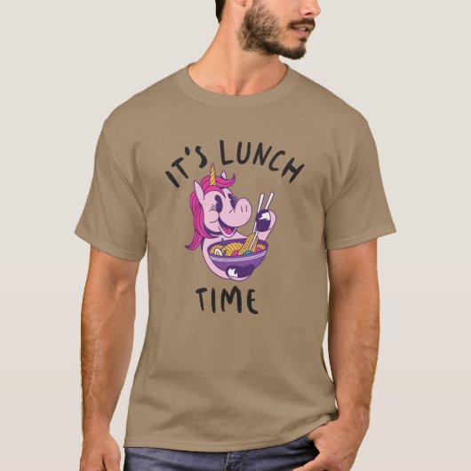 T-shirt C'est l'heure du déjeuner (Devant)