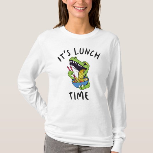T-shirt C'est l'heure du déjeuner (Devant)