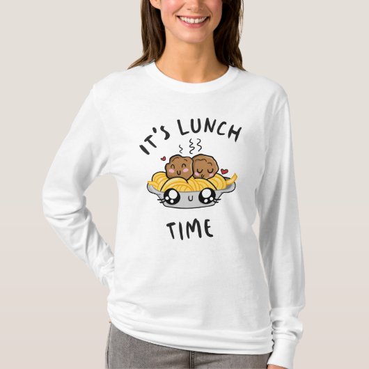 T-shirt C'est l'heure du déjeuner (Devant)