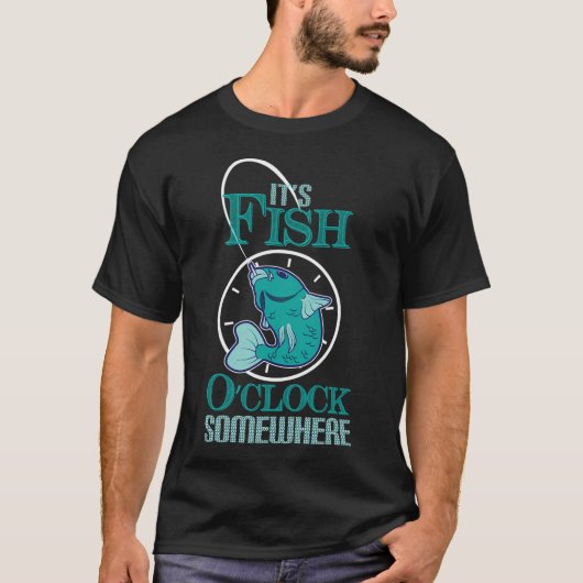 T-shirt C'est l'heure du poisson quelque part (Devant)