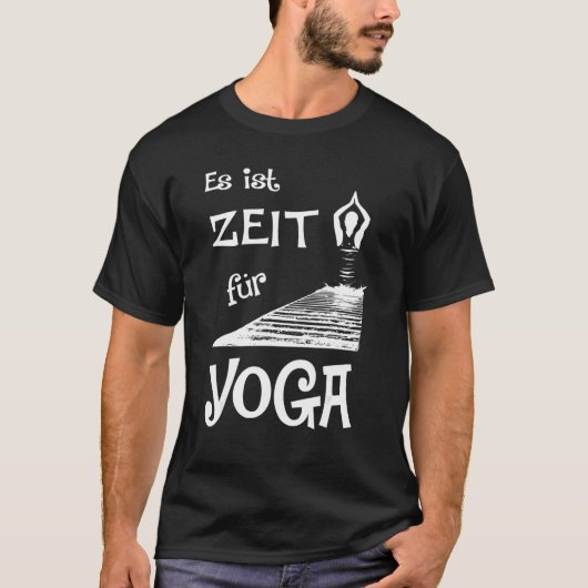 T-shirt C'est l'heure du yoga (Devant)
