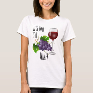 T-shirt C'est l'heure ou le vin !