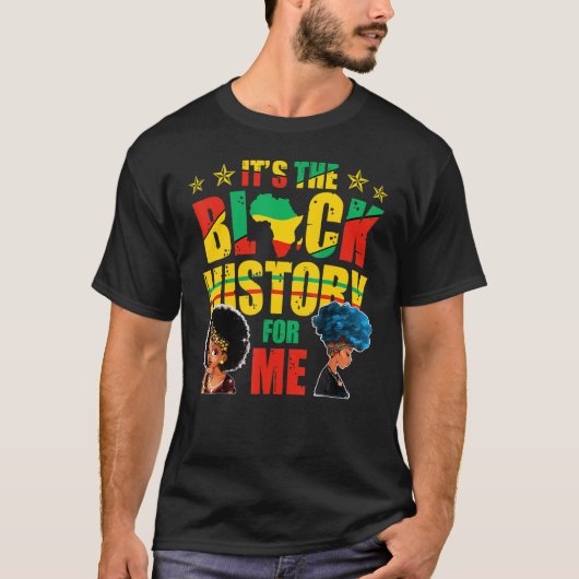 T-shirt C'est l'histoire noire pour moi Black Empowerment_ (Devant)
