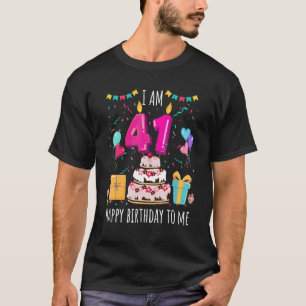 T-shirt C'est ma 41e bougie de gâteau d'anniversaire 41 an