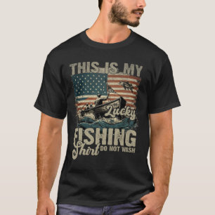 T-shirt C'Est Ma Chanceuse Chemise De Pêche Ne Pas Laver P