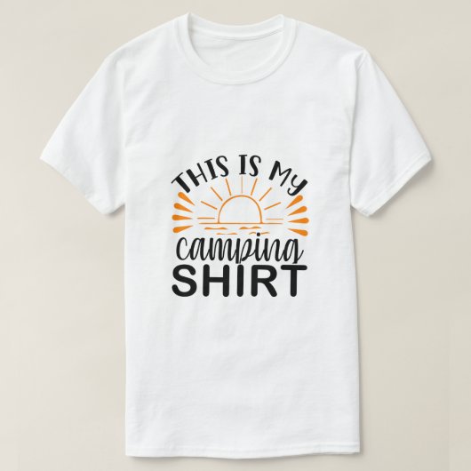 T-shirt C'est Ma Chemise De Camping (Design devant)