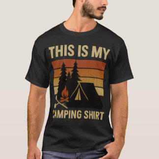 T-shirt C'est Ma Chemise De Camping Randonnée Feu De Camp