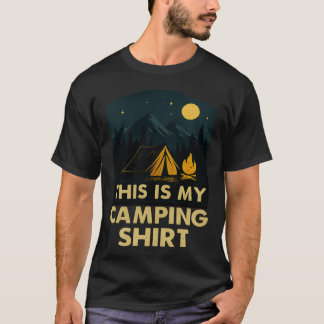 T-shirt C'est Ma Chemise De Camping Randonnée Feu De Camp