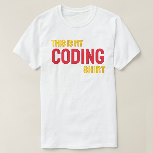 T-shirt C'est ma chemise de codeur (Design devant)
