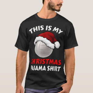 T-shirt C'Est Ma Chemise De Fête De Noël Volleybal Drôle