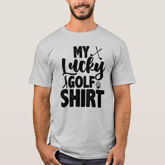 T-shirt C'Est Ma Chemise De Golf Chanceuse (Devant)