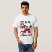 T-SHIRT C'EST MA CHEMISE DE MASSACRE DE ZOMBI (Devant entier)