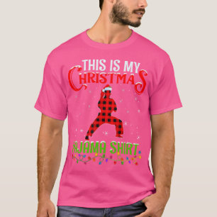 T-shirt C'Est Ma Chemise De Noël Karaté Joueur Christa