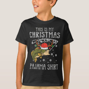 T-shirt C'est Ma Chemise De Pyjama De Noël Pour Pêche De N