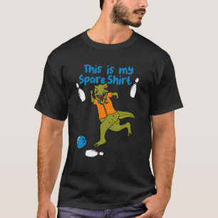 T-shirt C'est Ma Chemise de Rechange Drôle de Bowling Dino